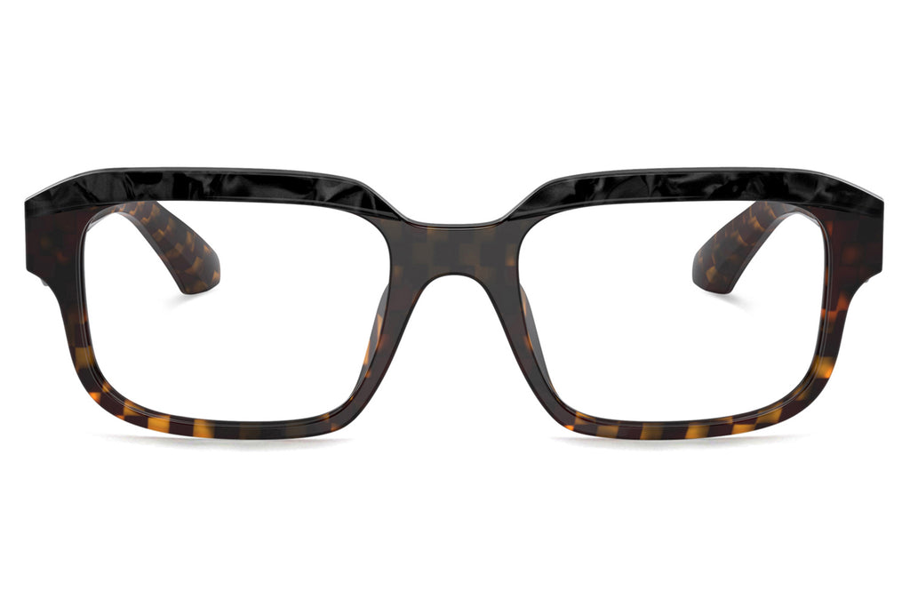 Alain Mikli - A03528 Eyeglasses New Damier Bordeaux Yellow/Noir Mikli