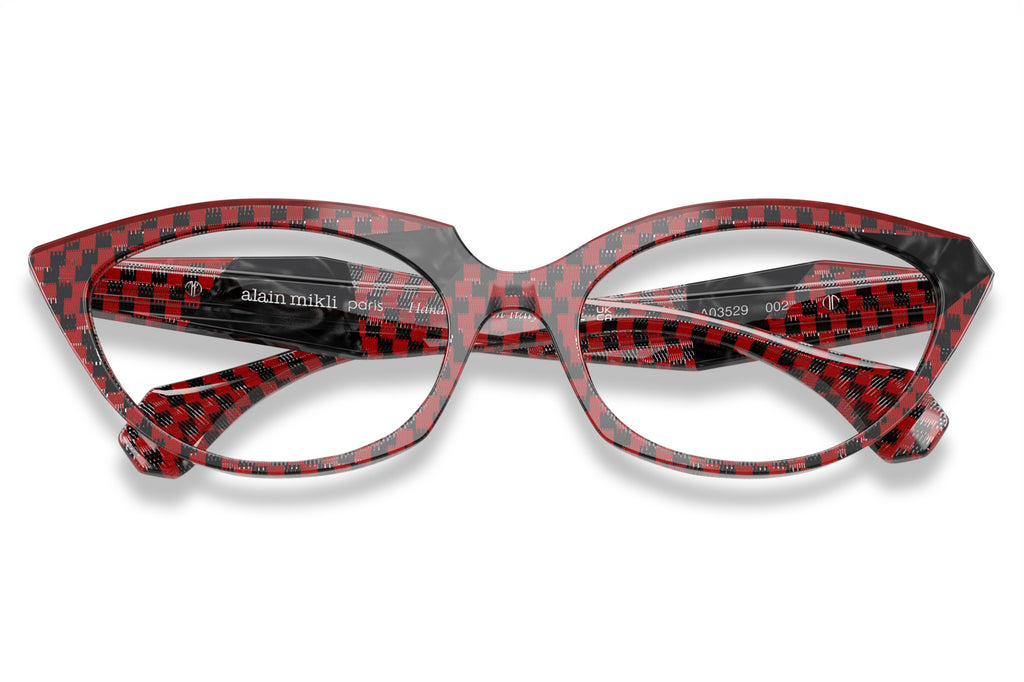 Alain Mikli - A03529 Eyeglasses Damier Black Rouge/Noir Mikli