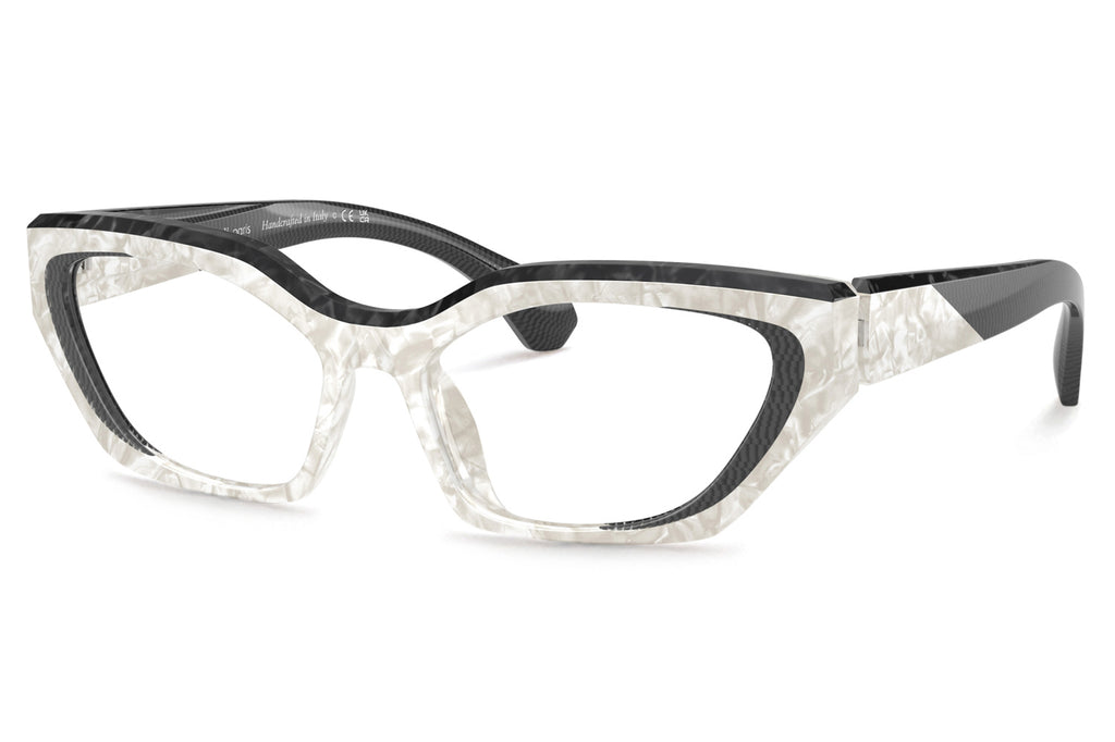 Alain Mikli - A03531 Eyeglasses White Nacre/Pointillee Grey/Noir Nacre