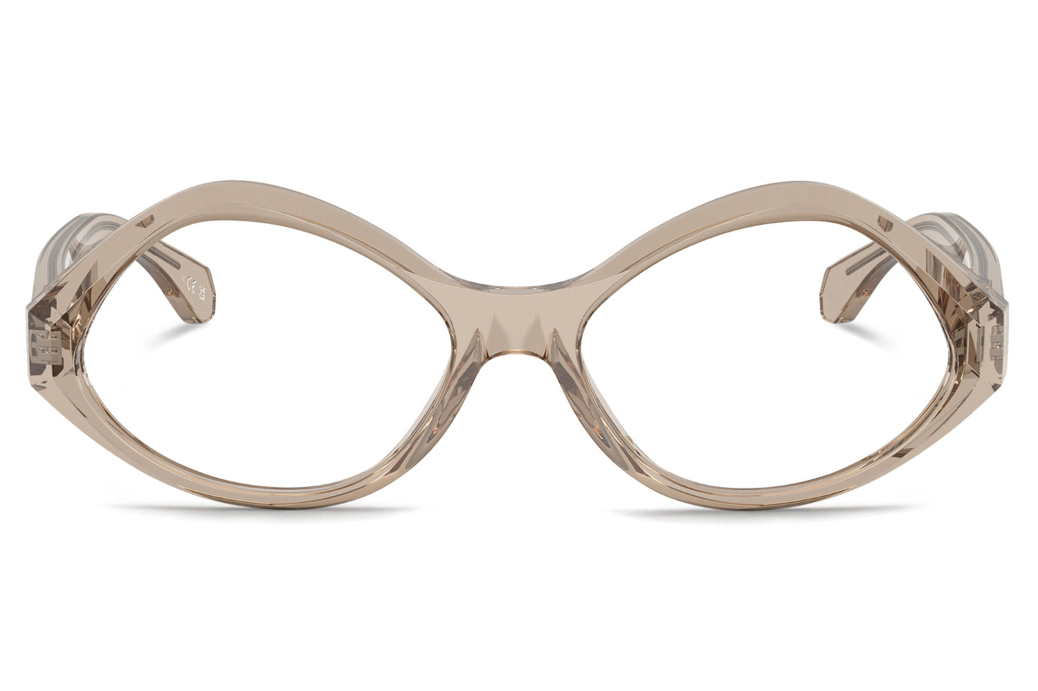 Marcolin Art Crystal マルコリン ゴルフ クリア 未使用 Alain Mikli® - A03544 | Geometric Oval Bio-Acetate Optical Frame