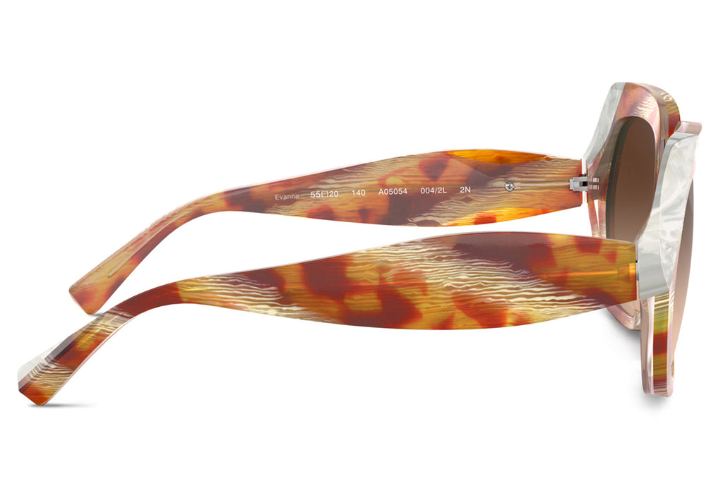 Alain Mikli - Evanne (A05054) Sunglasses Tortoise Horn Yellow/White