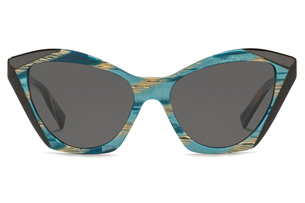 Alain Mikli - Ambrette (A05056) Sunglasses Teal Metallic Horn/Noir Mikli