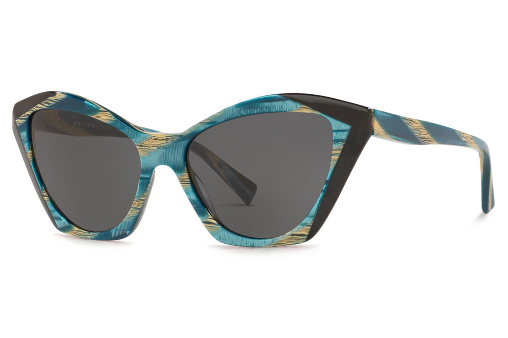 Alain Mikli - Ambrette (A05056) Sunglasses Teal Metallic Horn/Noir Mikli