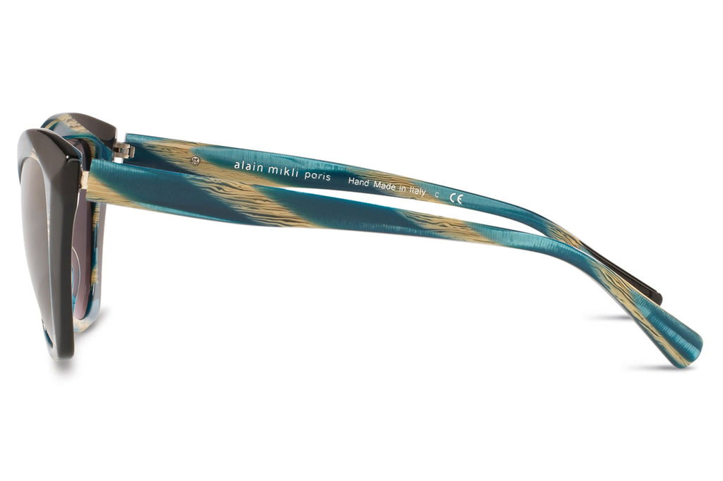 Alain Mikli - Ambrette (A05056) Sunglasses Teal Metallic Horn/Noir Mikli