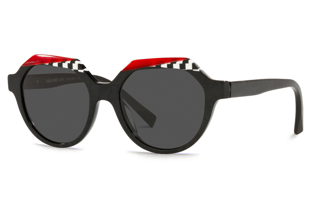 Alain Mikli - Alete (A05067) Sunglasses Noir Mikli/Black White Damier/Rouge