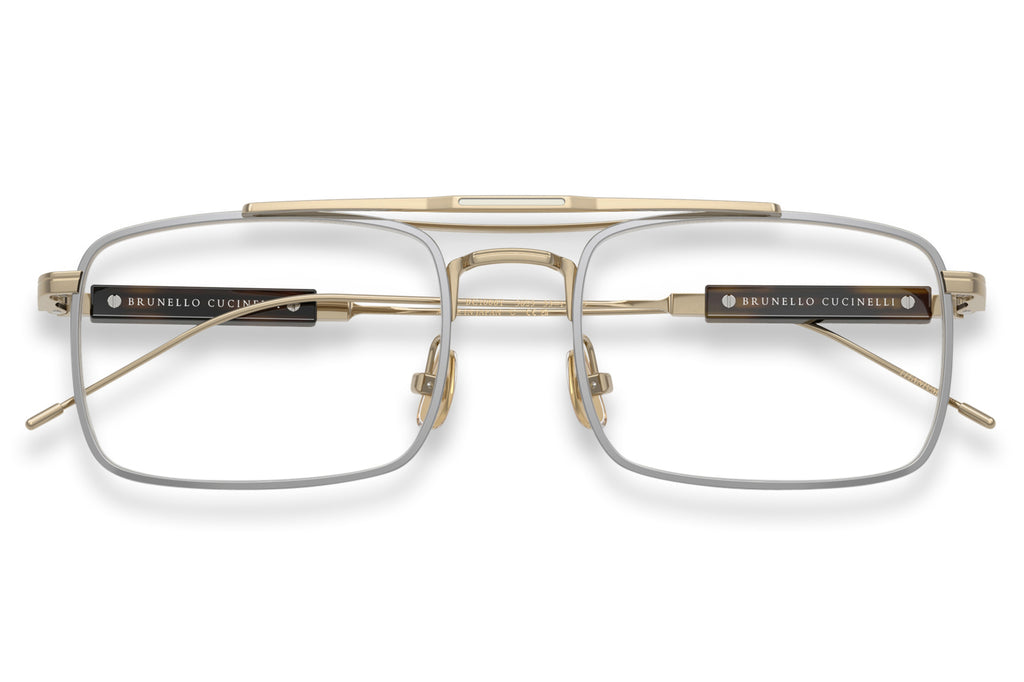 Brunello Cucinelli® BC1006T Eyeglasses - Luxury Eyewear Gold/Silver