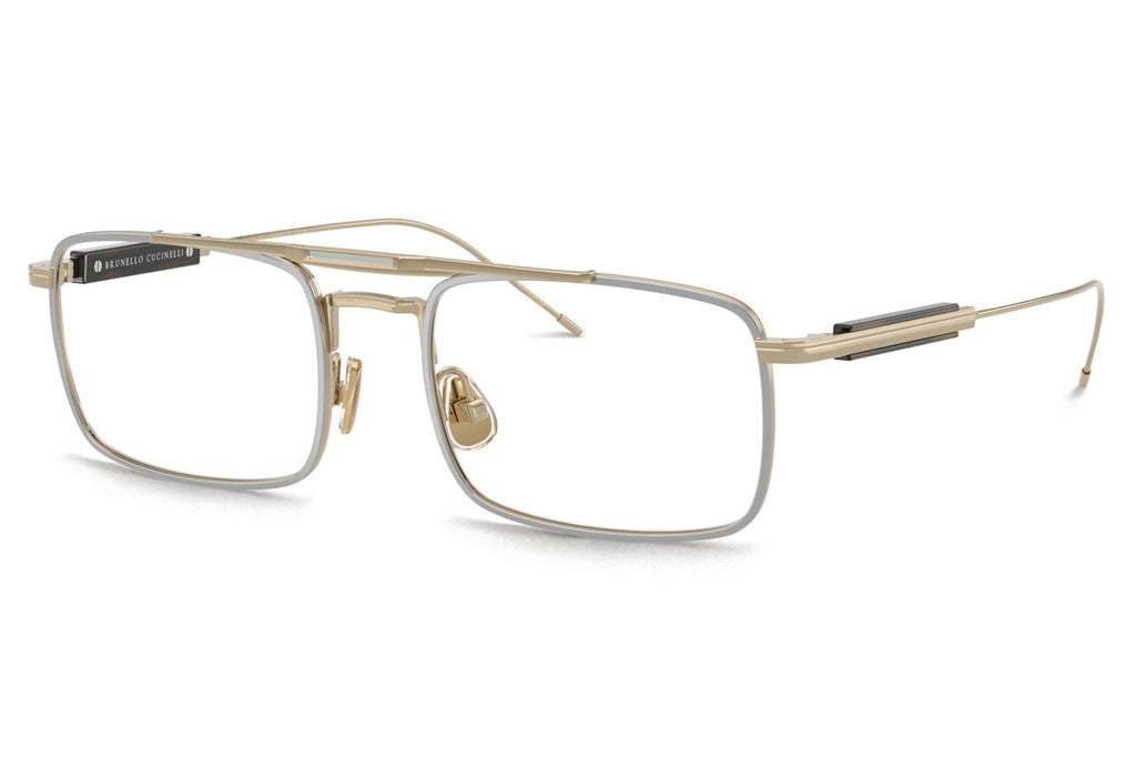 Brunello Cucinelli® BC1006T Eyeglasses - Luxury Eyewear Gold/Silver