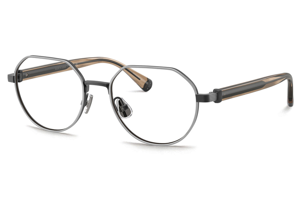 Brunello Cucinelli® BC1007T Eyeglasses - Luxury Eyewear Matte Black/Silver