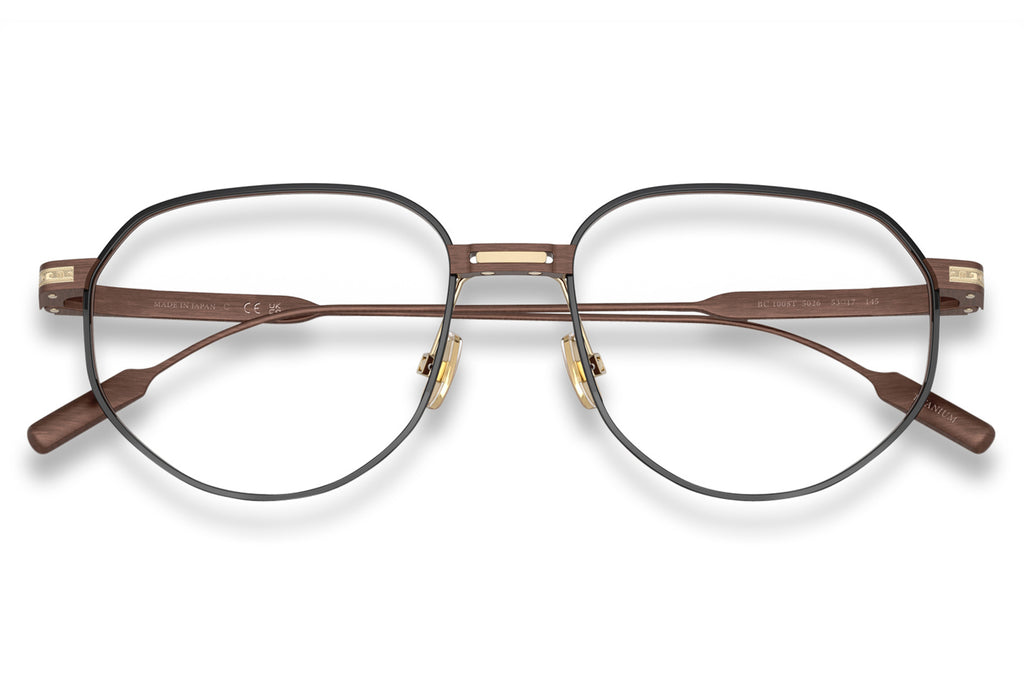 Brunello Cucinelli® BC1008T Eyeglasses - Luxury Eyewear Brushed Brown/Black