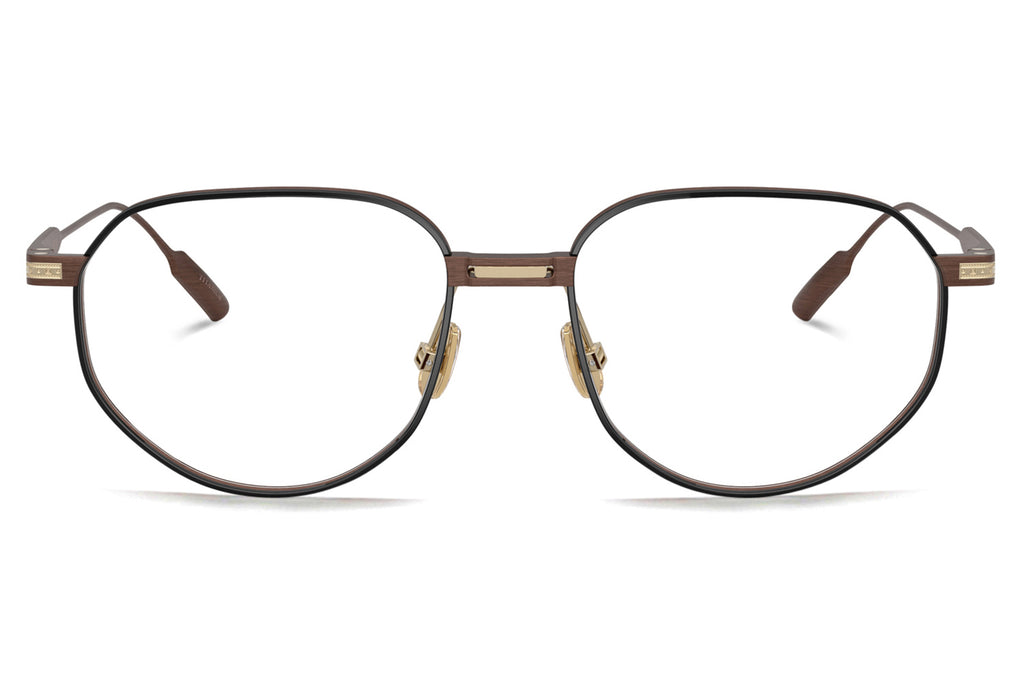 Brunello Cucinelli® BC1008T Eyeglasses - Luxury Eyewear Brushed Brown/Black