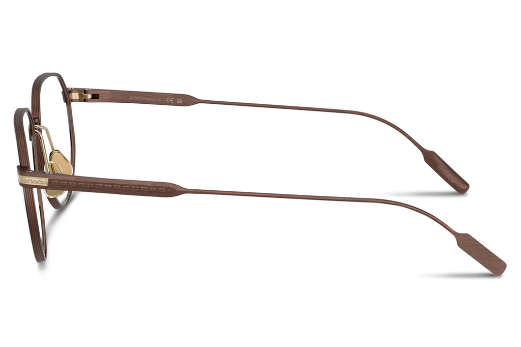 Brunello Cucinelli® BC1008T Eyeglasses - Luxury Eyewear Brushed Brown/Black