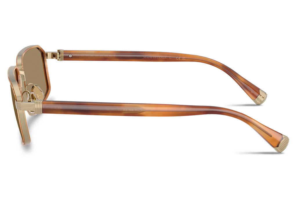 Brunello Cucinelli® Jarama (BC2009ST) Sunglasses - Luxury Eyewear Shiny Gold