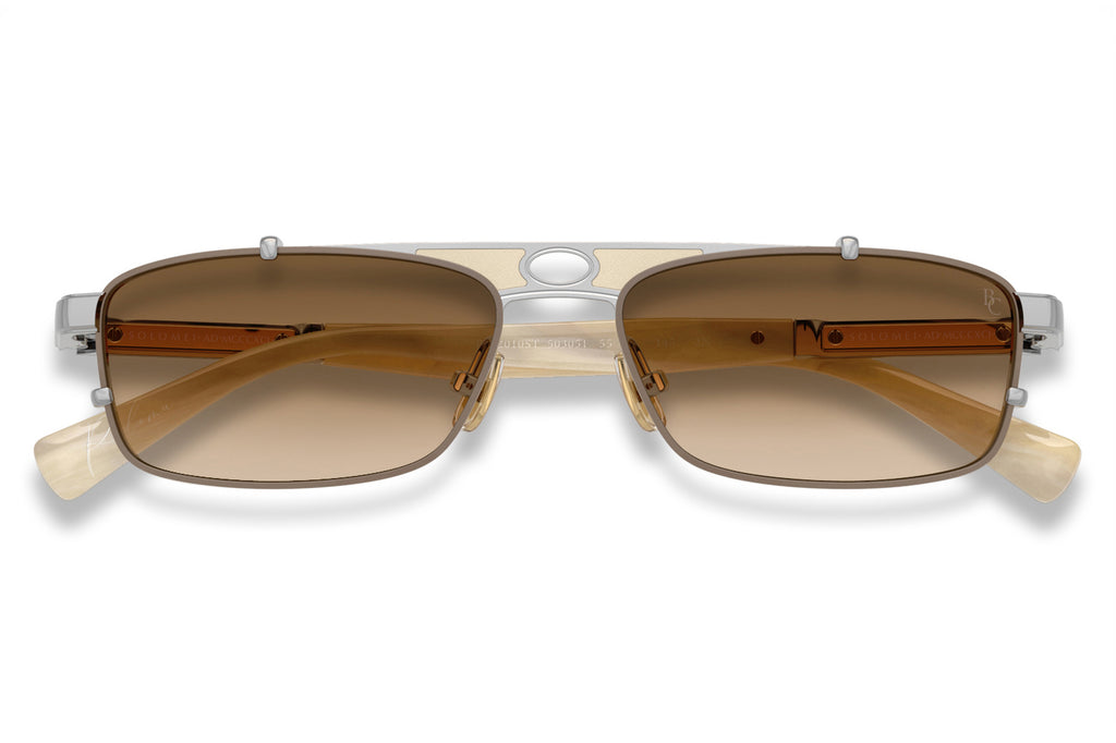 Brunello Cucinelli® Paloma (BC2010ST) Sunglasses - Luxury Eyewear Silver/Sand