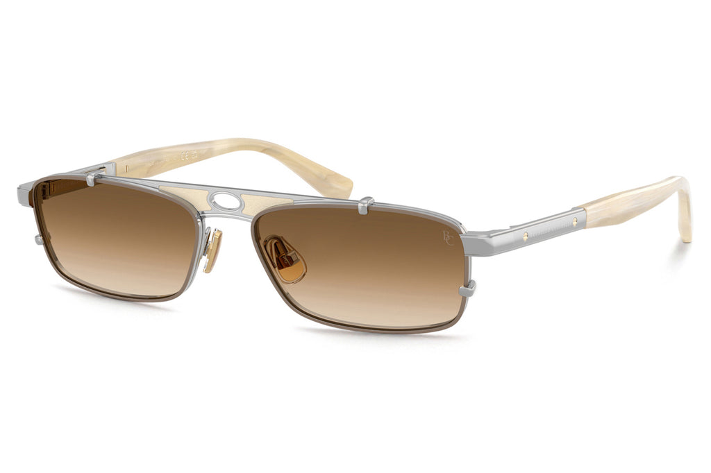 Brunello Cucinelli® Paloma (BC2010ST) Sunglasses - Luxury Eyewear Silver/Sand