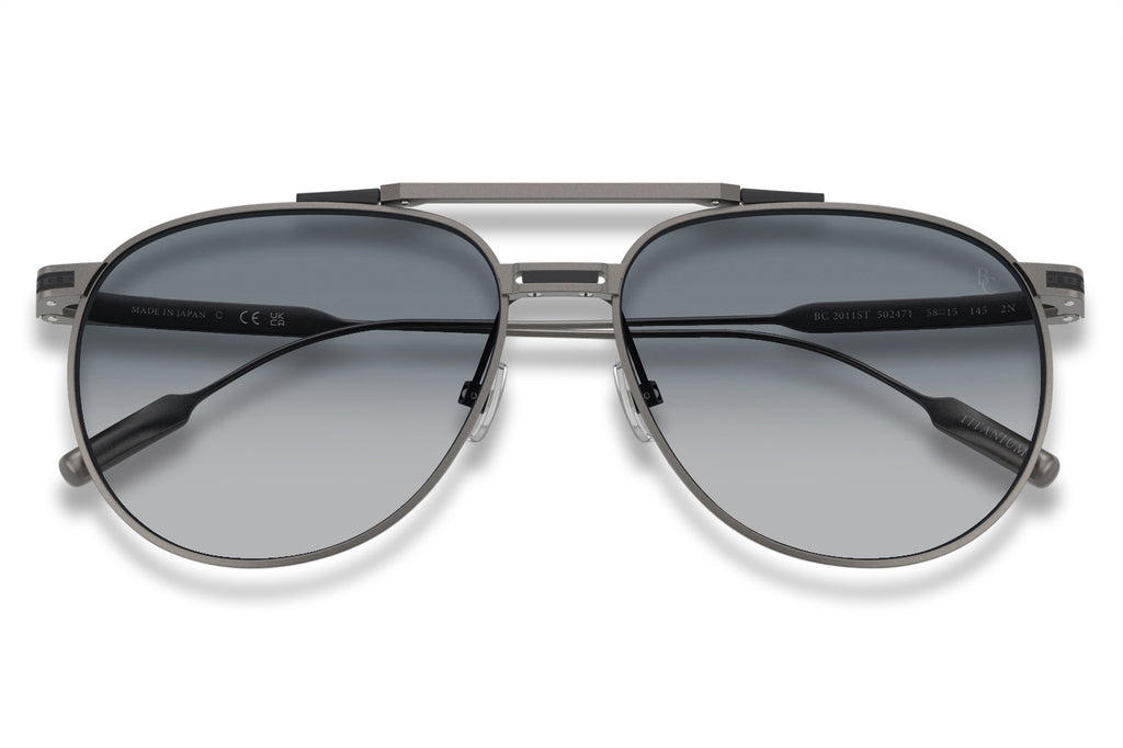 Brunello Cucinelli® BC2011ST Sunglasses - Luxury Eyewear Satin Gunmetal