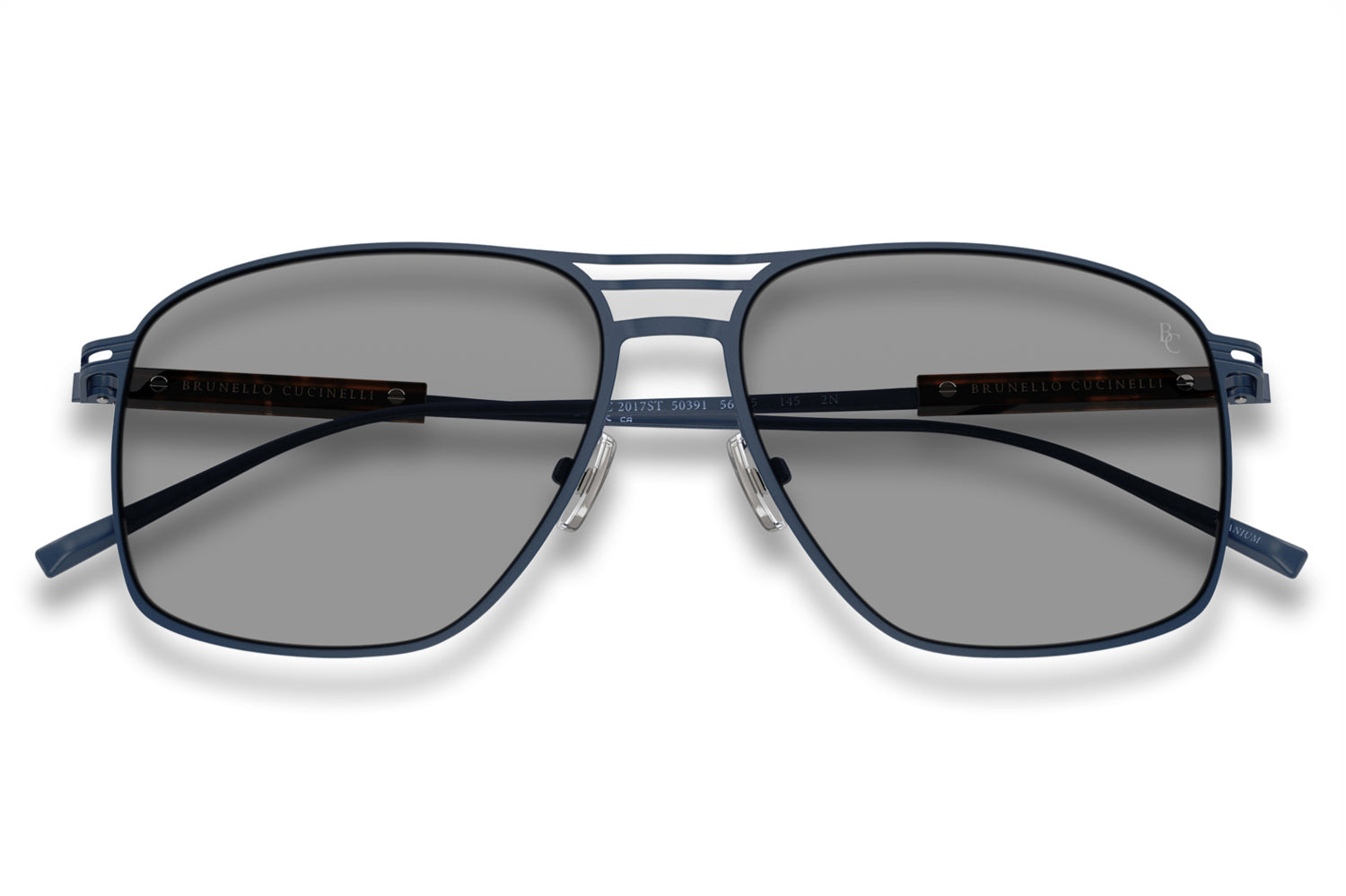Brunello Cucinelli® BC2017ST | Aviator Titanium Sunglasses