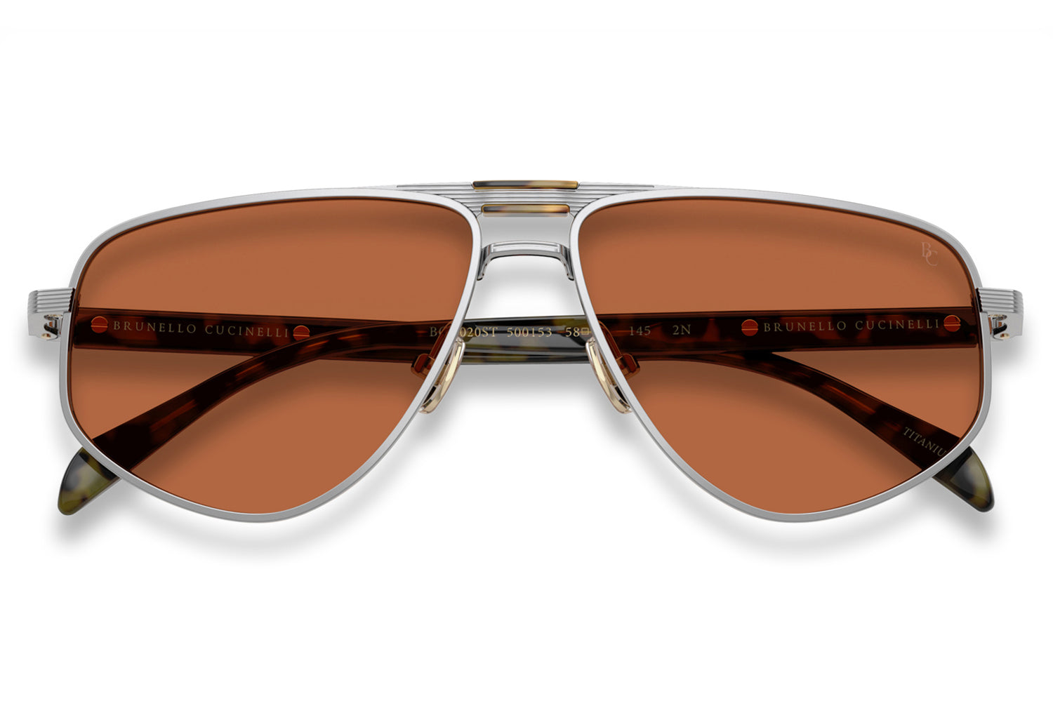 Brunello Cucinelli® - Dike (BC2020ST) | Pilot Titanium Sunglasses