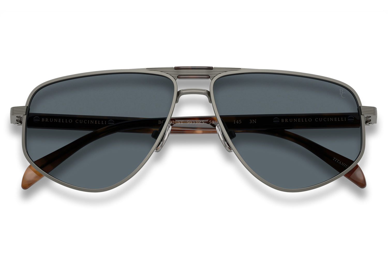 Brunello Cucinelli® - Dike (BC2020ST) | Pilot Titanium Sunglasses