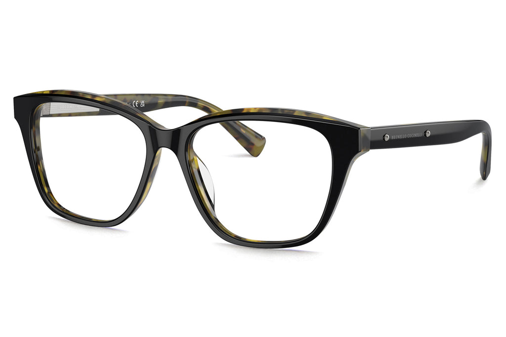 Brunello Cucinelli® BC3004 Eyeglasses - Luxury Eyewear Black/Havana