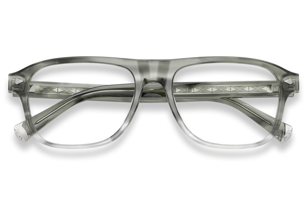Brunello Cucinelli® BC3014 Eyeglasses - Luxury Eyewear Striped Anthracite