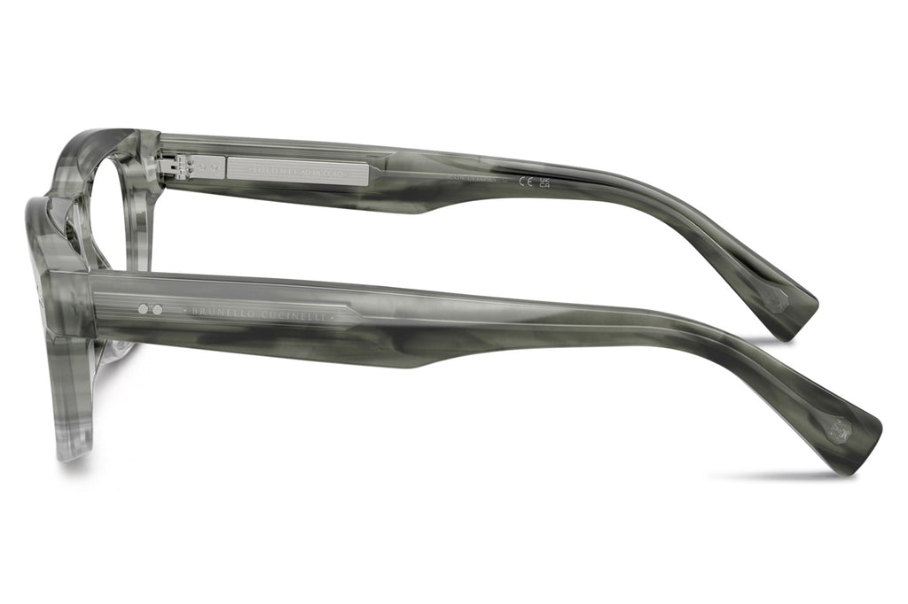 Brunello Cucinelli® BC3016 Eyeglasses - Luxury Eyewear Striped Anthracite