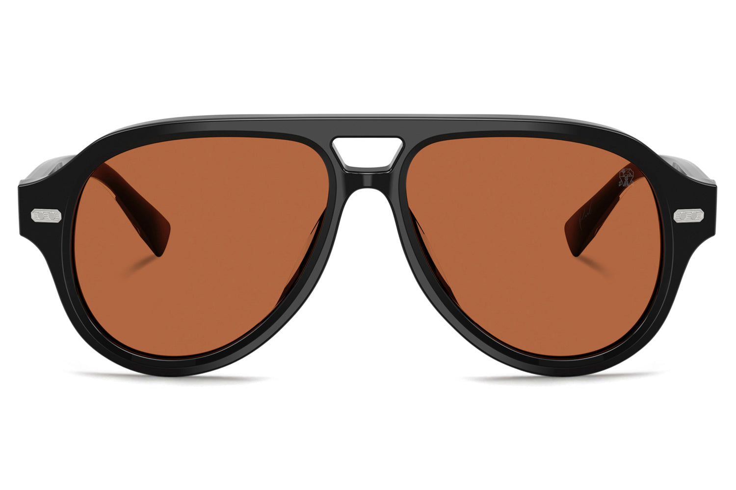 Brunello Cucinelli BC4017S PAUL Sunglasses - Havana Miele - Brand New Brunello Cucinelli BC4017S PAUL XL (57 - 15) with Red lenses  main image 4