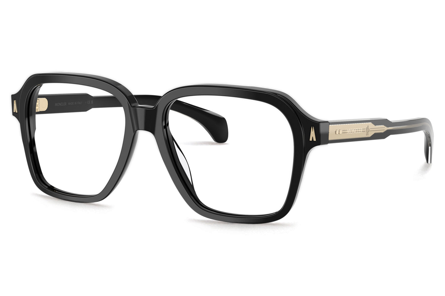 Moncler メガネ ブラック ゴールドフレーム Moncler Lunettes® - ME2010 Eyeglasses | Specs Collective