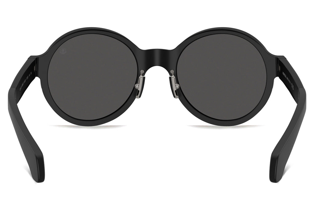 Moncler Lunettes® Rondo (ME4001) Sunglasses Matte Black w/ Black Lenses