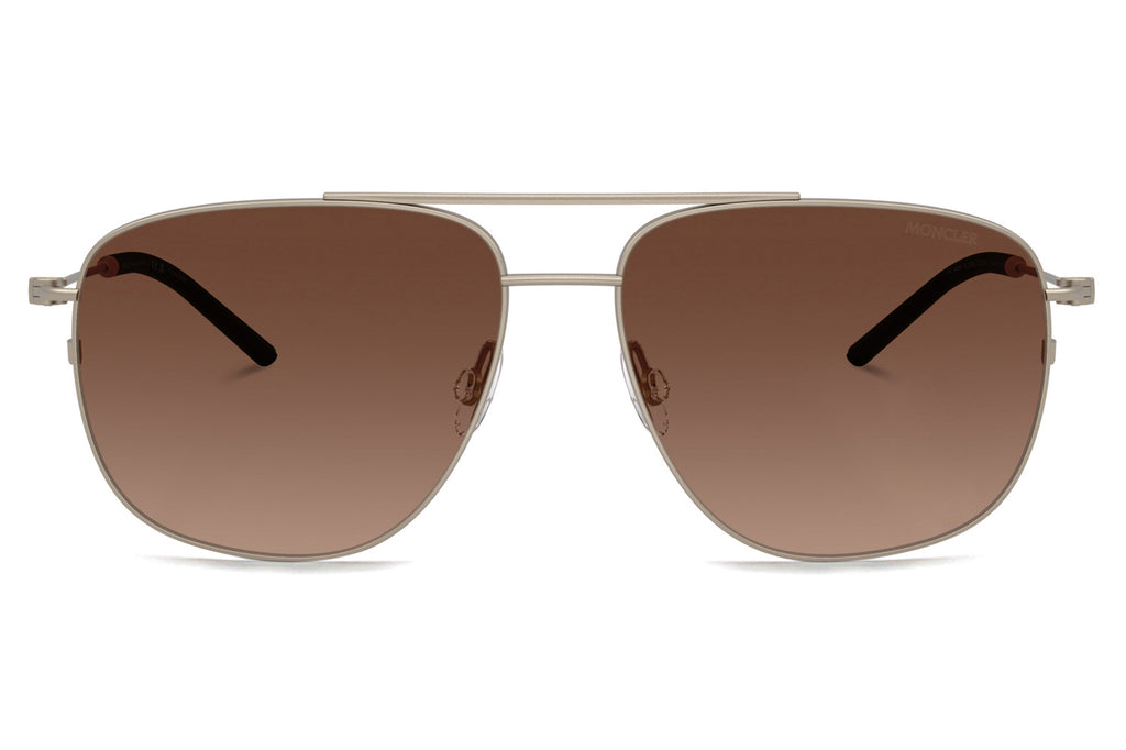 Moncler Lunettes® - Alumni (ME4004) Sunglasses Matte Bronze with Brown Gradient Polar Lenses