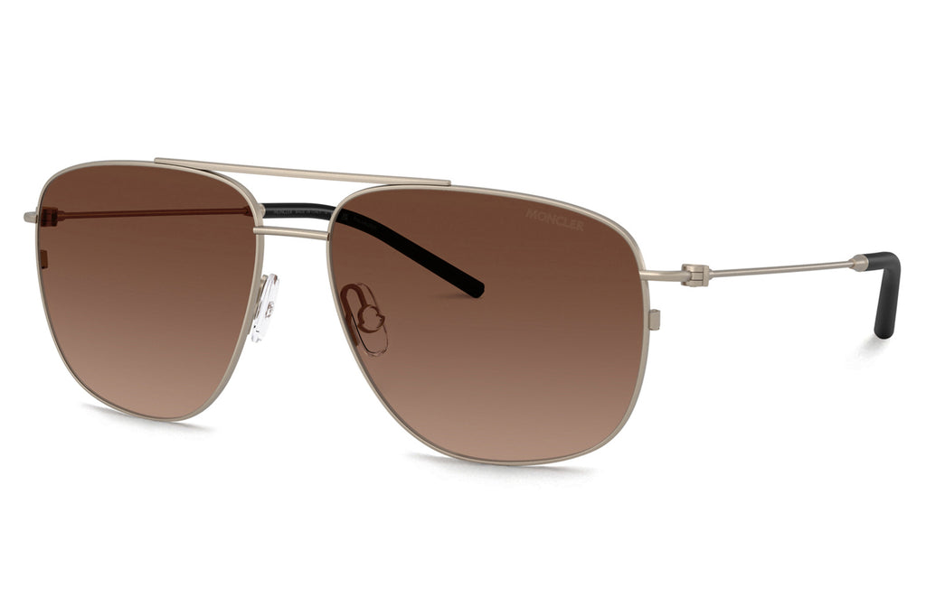 Moncler Lunettes® - Alumni (ME4004) Sunglasses Matte Bronze with Brown Gradient Polar Lenses