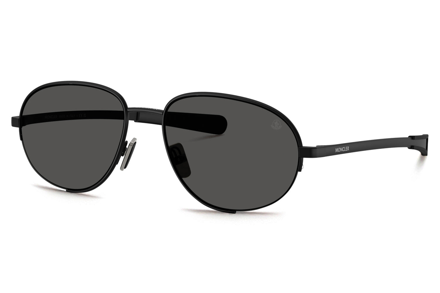 Moncler® - Circuit (ME4018) | Oval Semi-Rimless Metal Sunglasses