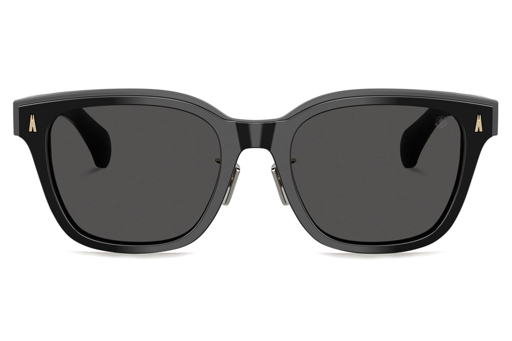 Moncler Lunettes® - Metrope (ME6002D) Sunglasses Shiny Black w/ Dark Grey Lenses
