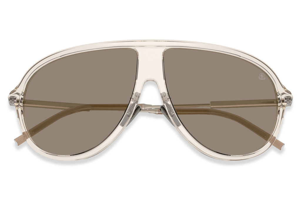 Moncler Lunettes® - Glyde (ME6009) Sunglasses Transparent Shiny Butter