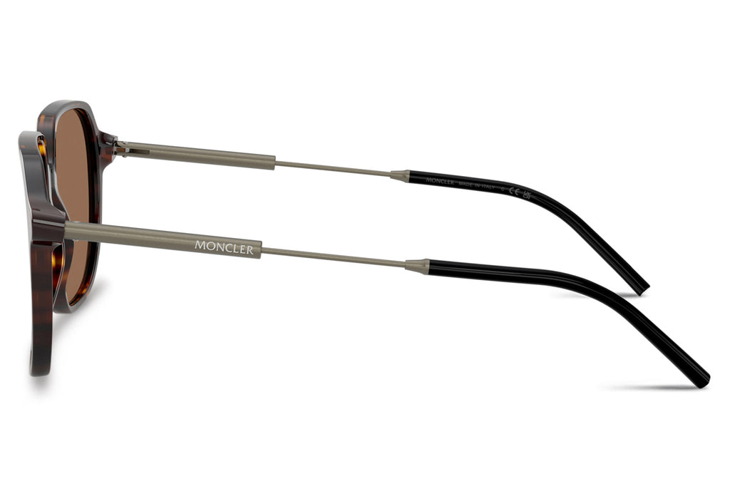 Moncler Lunettes® - Cylin (ME6010F) Sunglasses Shiny Dark Havana