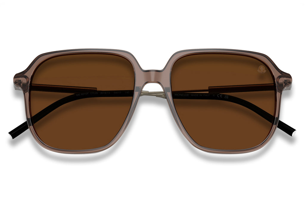 Moncler Lunettes® - Cylin (ME6010F) Sunglasses Shiny Transparent Brown