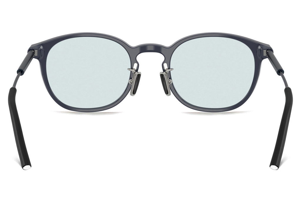 Moncler Lunettes® - Barbb (ME6011D) Sunglasses Shiny Dark Blue with Solid Blue Photochromic Lenses