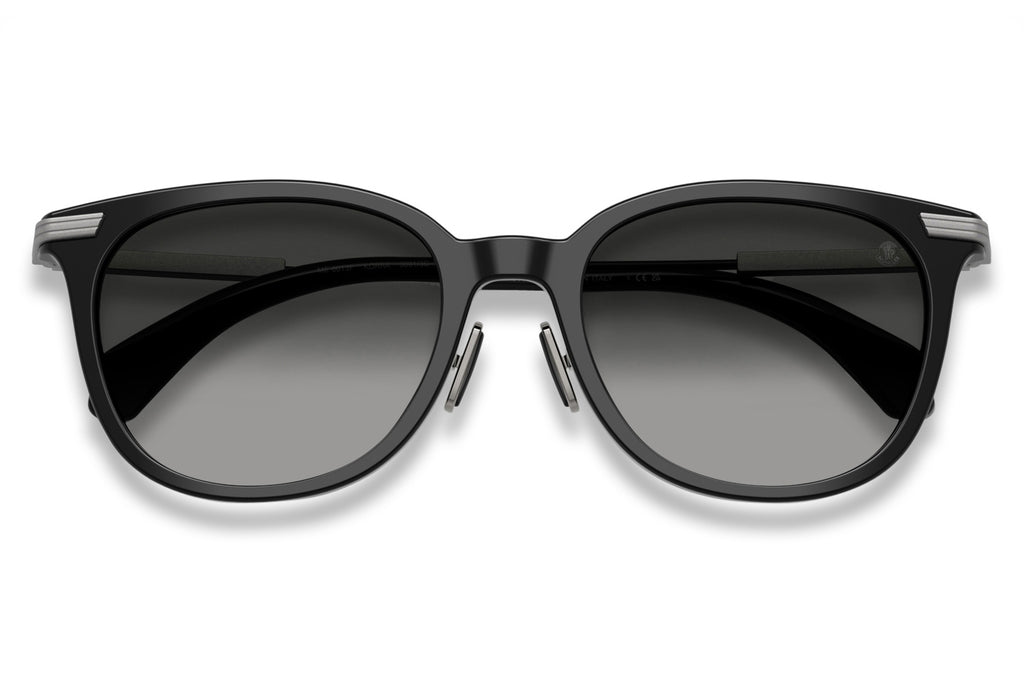 Moncler Lunettes® - Korra (ME6013F) Sunglasses Shiny Black with Dark Grey Gradient Lenses