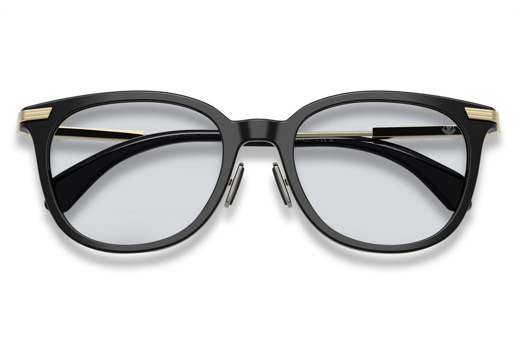 Moncler Lunettes® - Korra (ME6013F) Sunglasses Shiny Black with Solid Light Azure Lenses