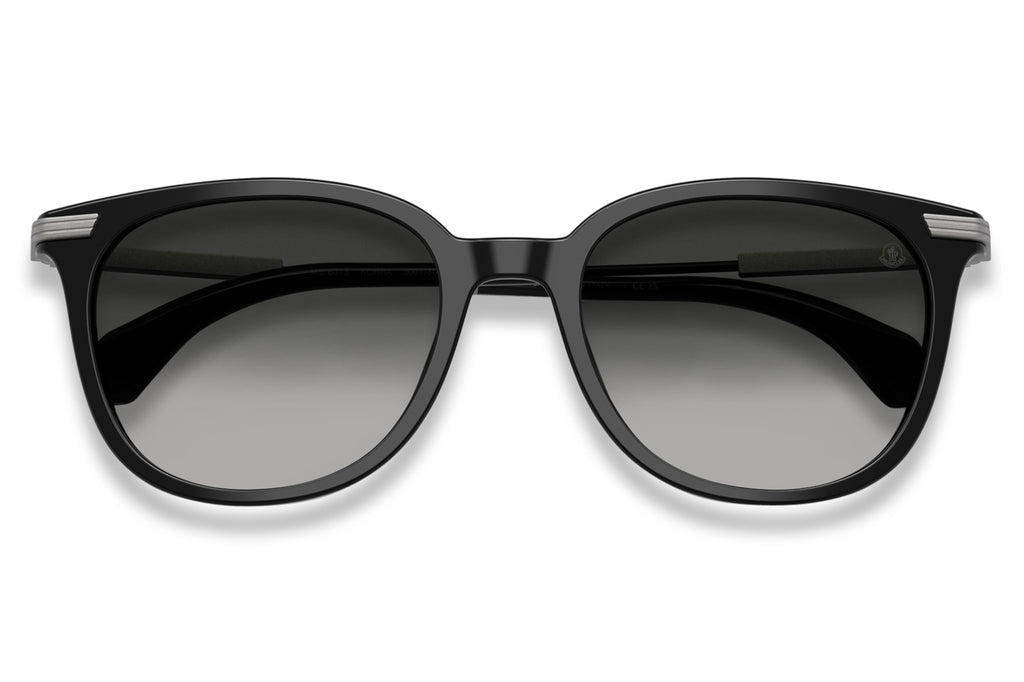 Moncler Lunettes® - Korra (ME6013) Sunglasses Shiny Black with Dark Grey Gradient Lenses
