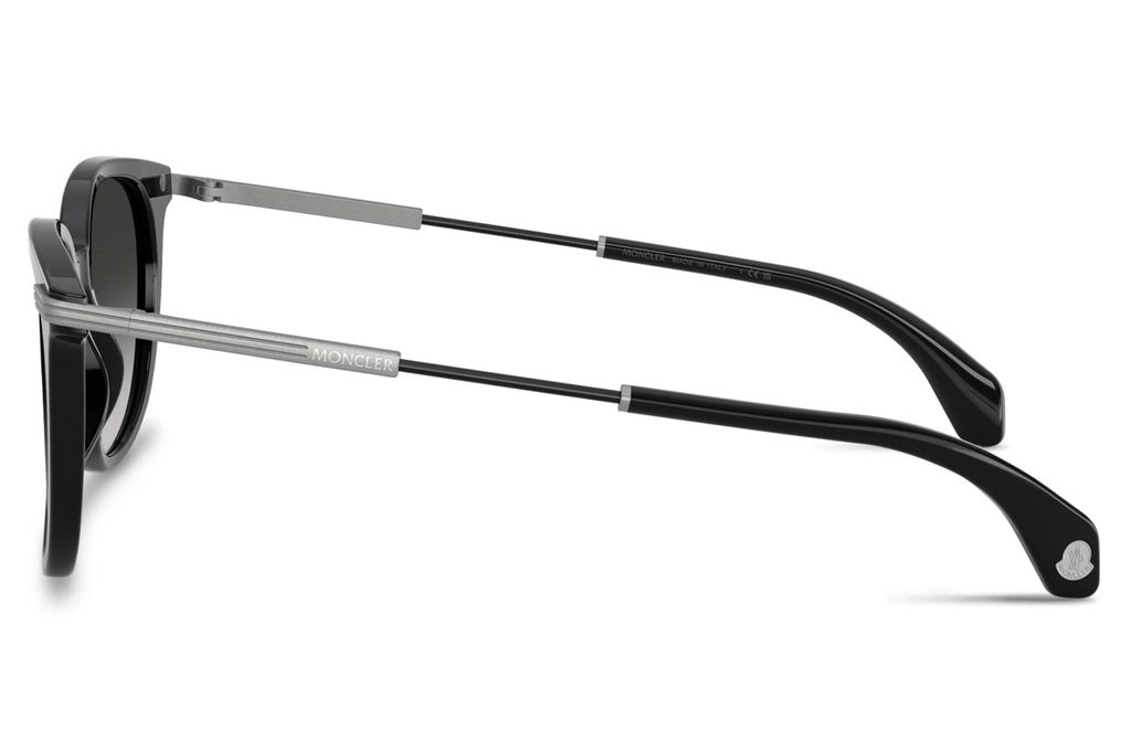 Moncler Lunettes® - Korra (ME6013) Sunglasses Shiny Black with Dark Grey Gradient Lenses