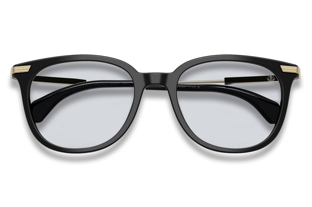 Moncler Lunettes® - Korra (ME6013) Sunglasses Shiny Black with Solid Light Azure Lenses