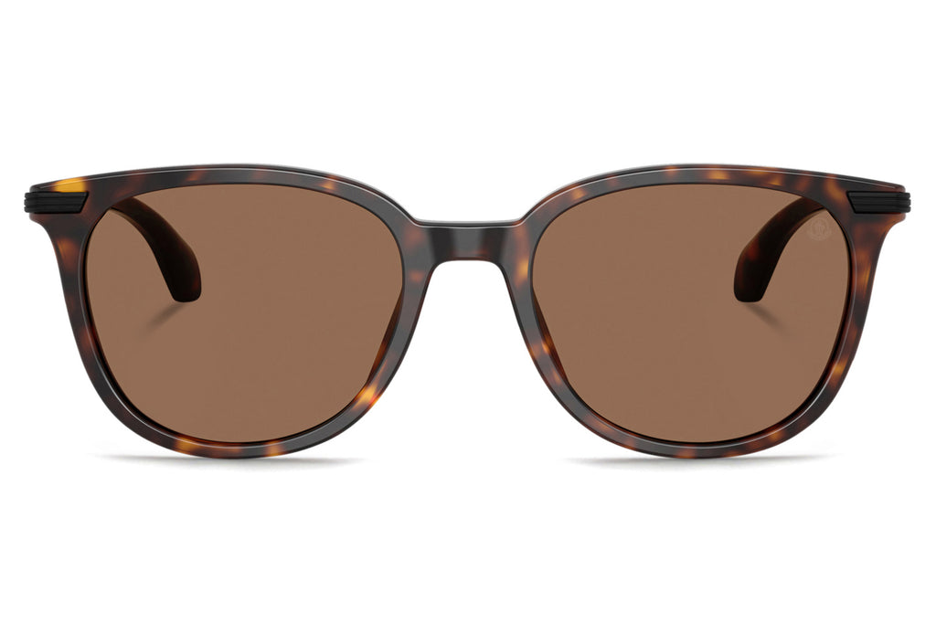 Moncler Lunettes® - Korra (ME6013) Sunglasses Shiny Dark Havana with Solid Brown Lenses