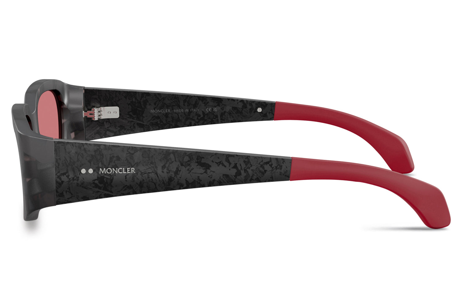 pump）Moncler ラウンドサングラス レッド/ブラック Moncler Lunettes® - Lumin (ME6014U) Sunglasses | Specs Collective