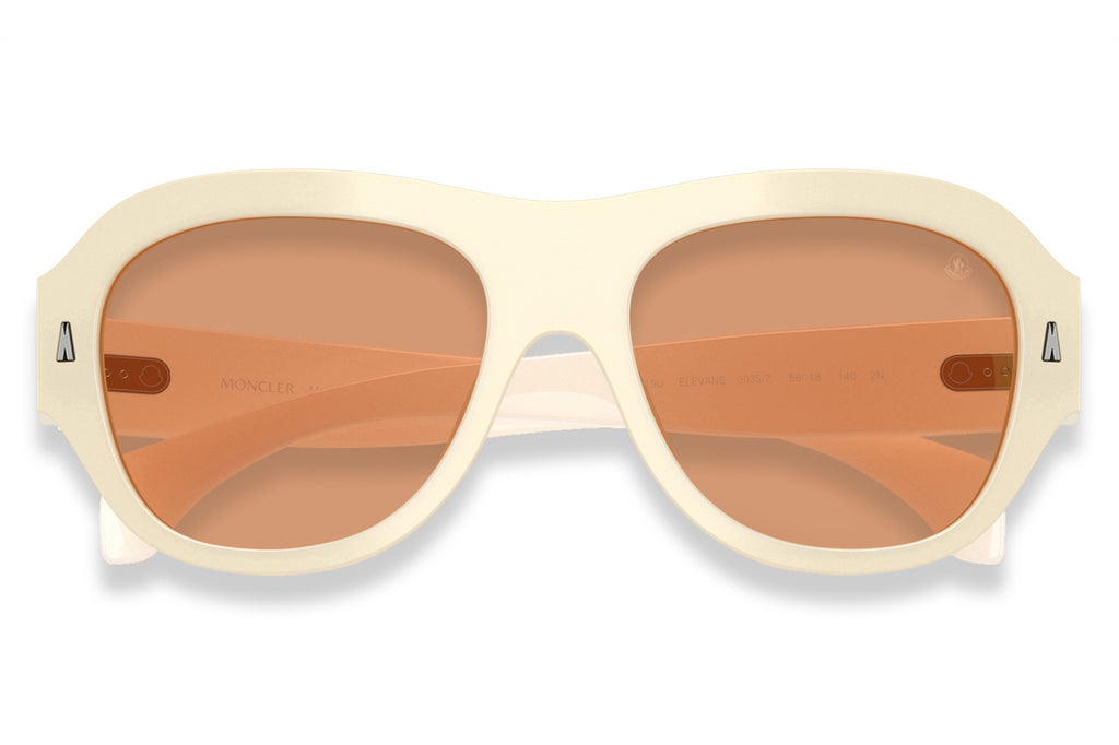 Moncler Lunettes® - Elevane (ME6015U) Sunglasses Shiny Opaline Vanilla