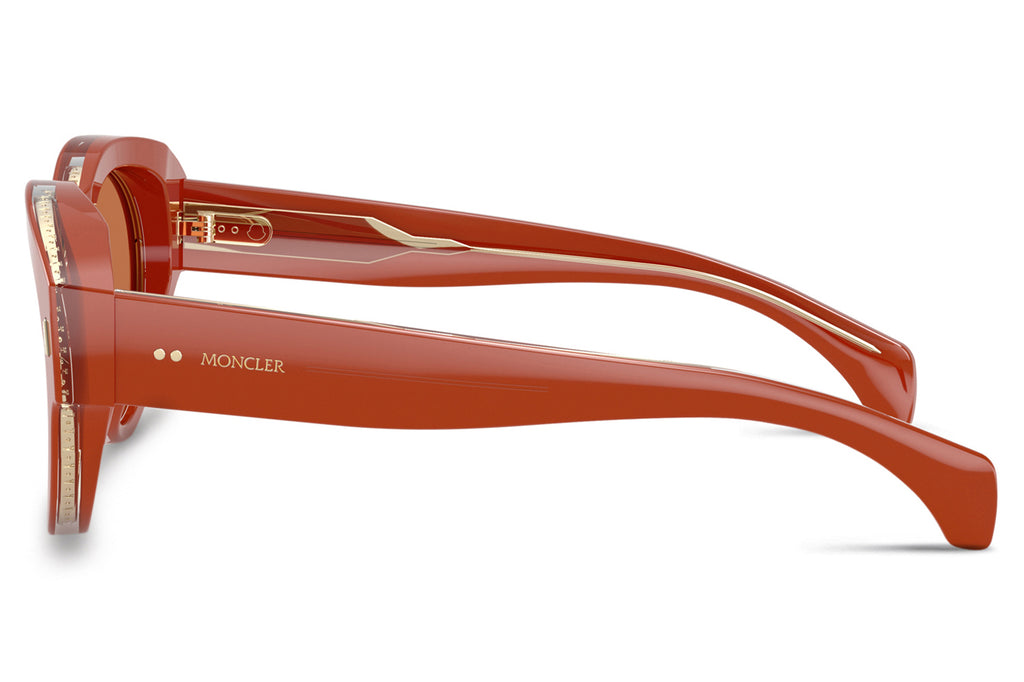 Moncler Lunettes® - Chicane (ME6016U) Sunglasses Shiny Mattone