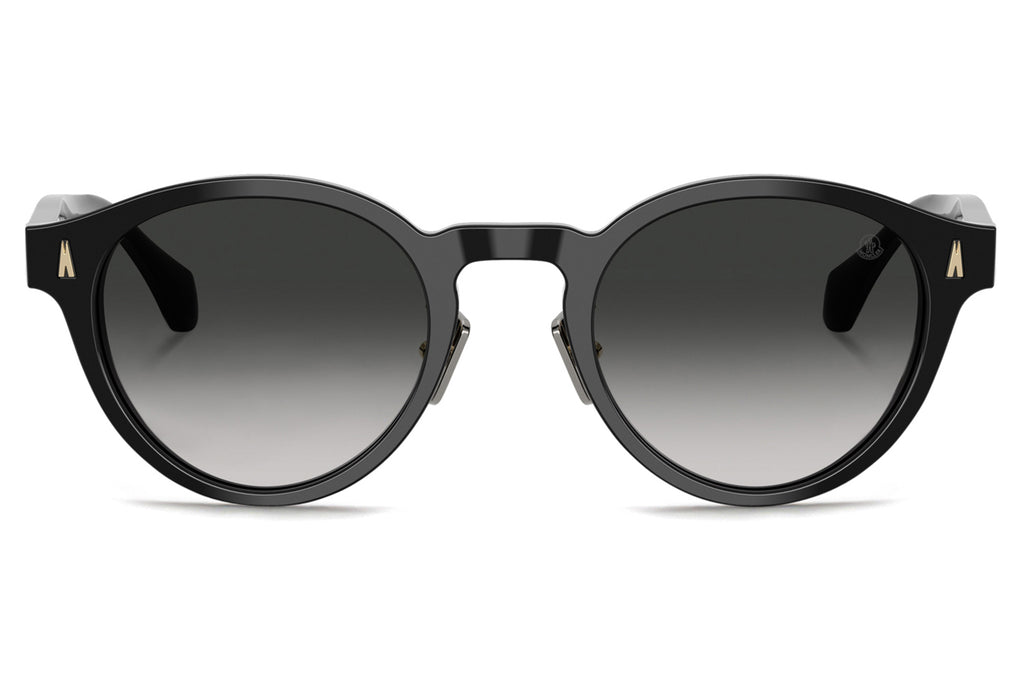 Moncler Lunettes® - Ember (ME6017D) Sunglasses Shiny Black with Dark Grey Gradient Lenses