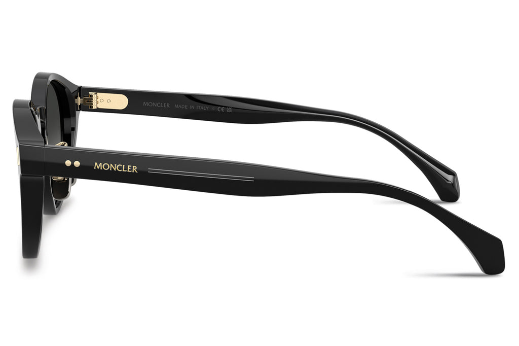 Moncler Lunettes® - Ember (ME6017D) Sunglasses Shiny Black with Dark Grey Gradient Lenses