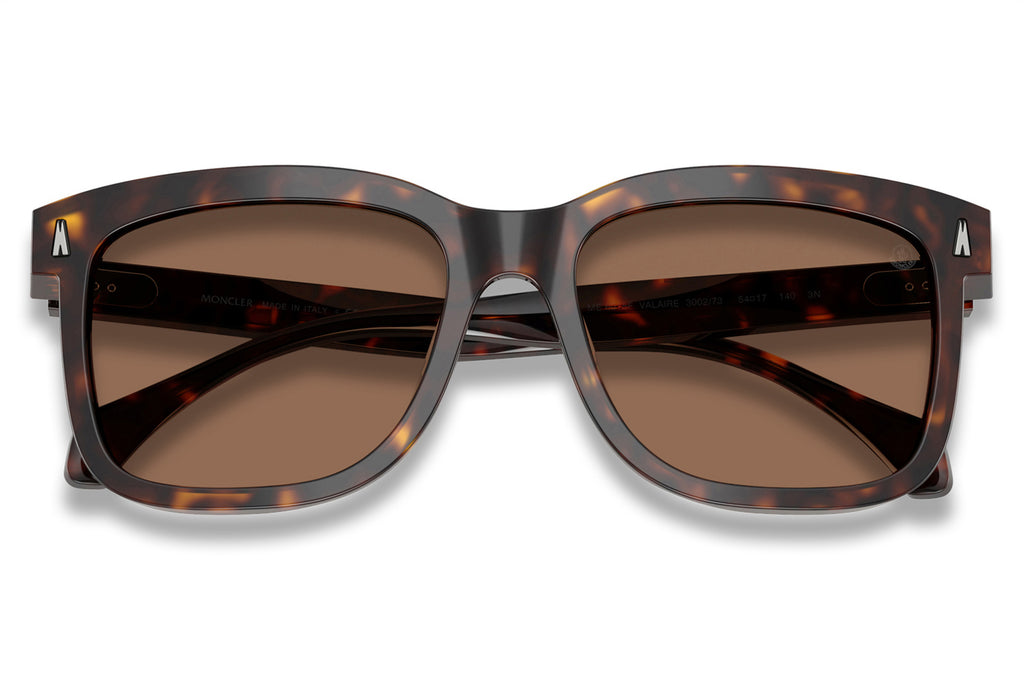 Moncler Lunettes® - Valaire (ME6018F) Sunglasses Shiny Dark Havana