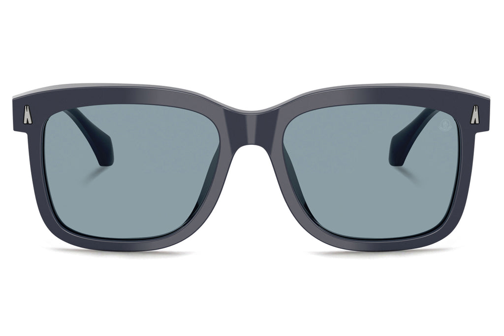Moncler Lunettes® - Valaire (ME6018) Sunglasses Shiny Dark Blue with Azure Lenses