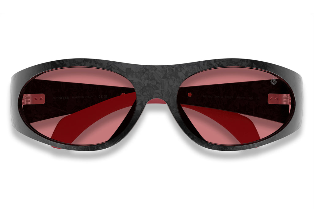 Moncler Lunettes® - Inara (ME7001) Sunglasses Semi Shiny Black Carbon